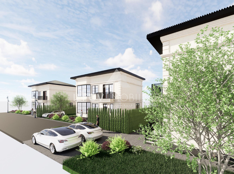 Vilă superbă P+1 Tunari 171mp, 4 camere, curte proprie, 396 mp teren