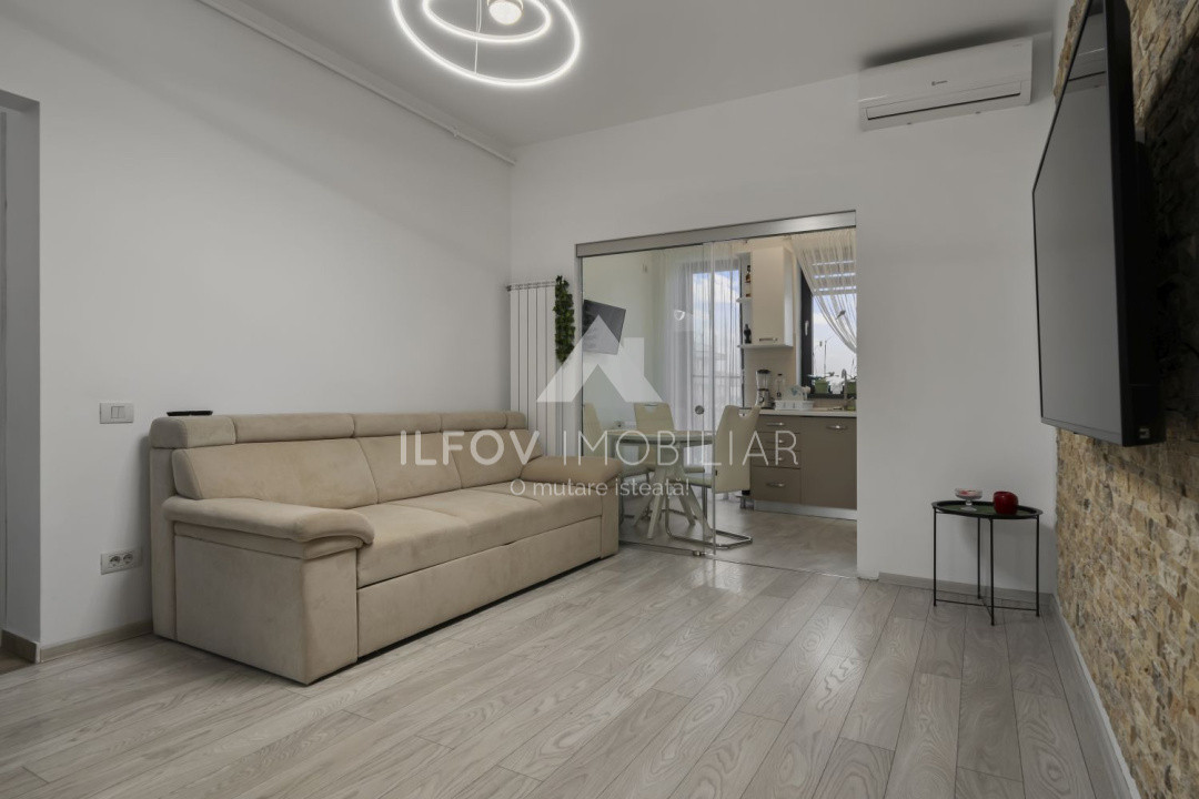 Apartament 2 camere, utilat si mobilat, loc parcare