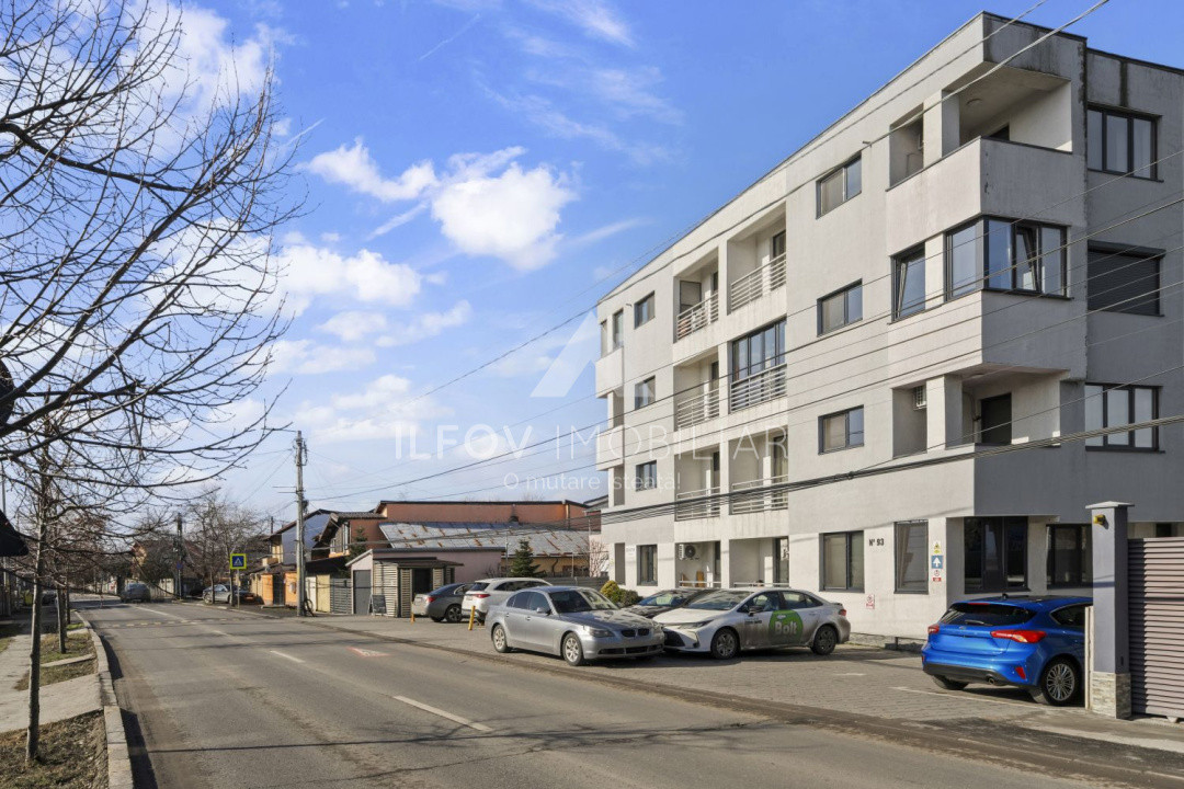 Apartament 2 camere Otopeni, utilat si mobilat, 2bai, parcare, etaj 1