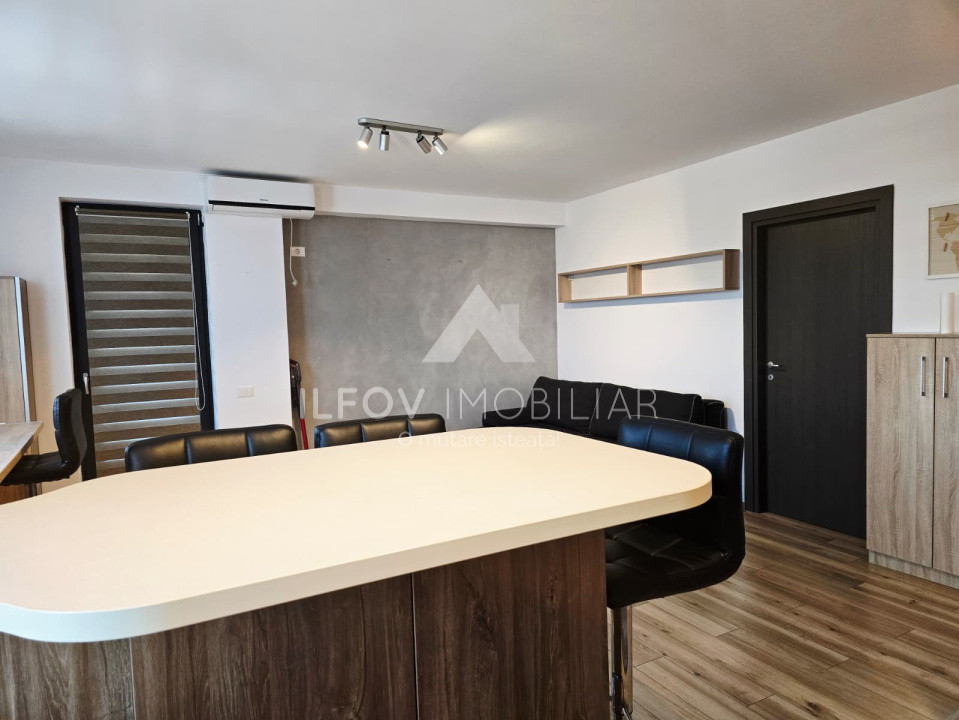 Apartament 2 camere Otopeni, utilat si mobilat, 2bai, parcare, etaj 1