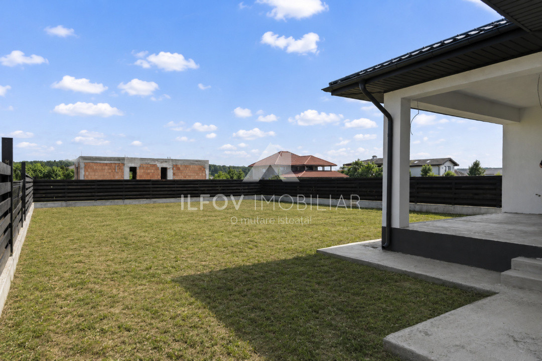 Casă individuală 142mp, 750mp teren, Ghermănești Snagov, pădure, utilități