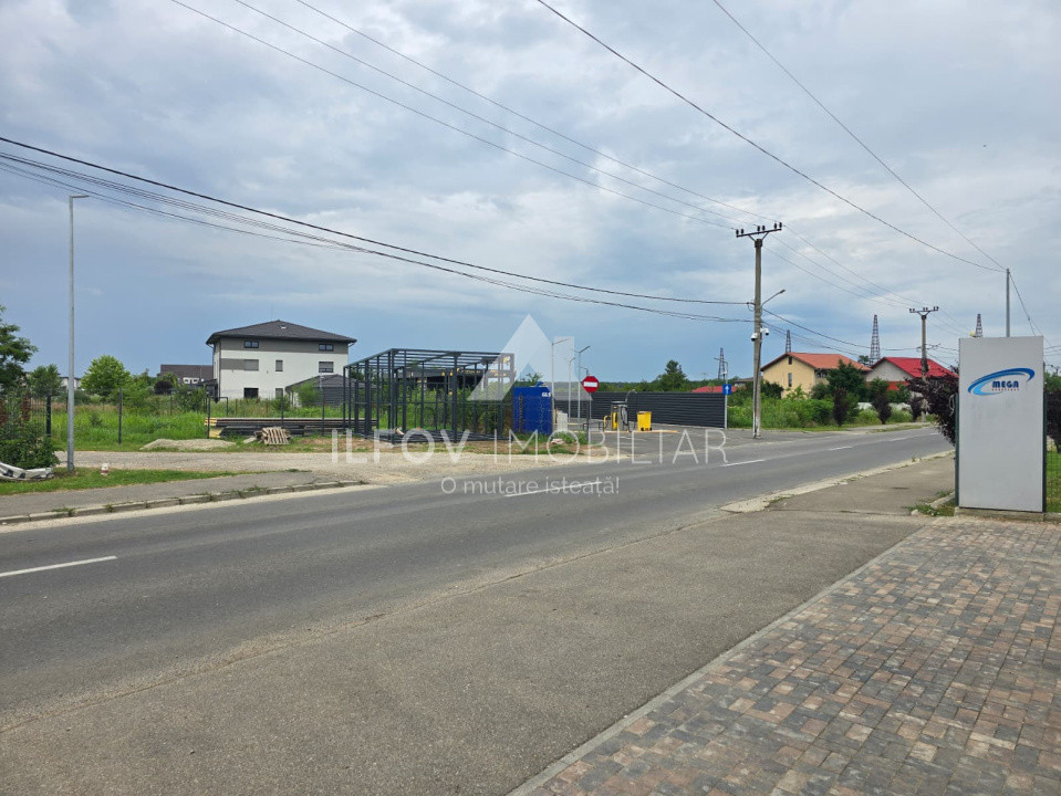 Balotești Str. Cireșului - Teren intravilan 1068 mp, deschidere 33 ml, utilități