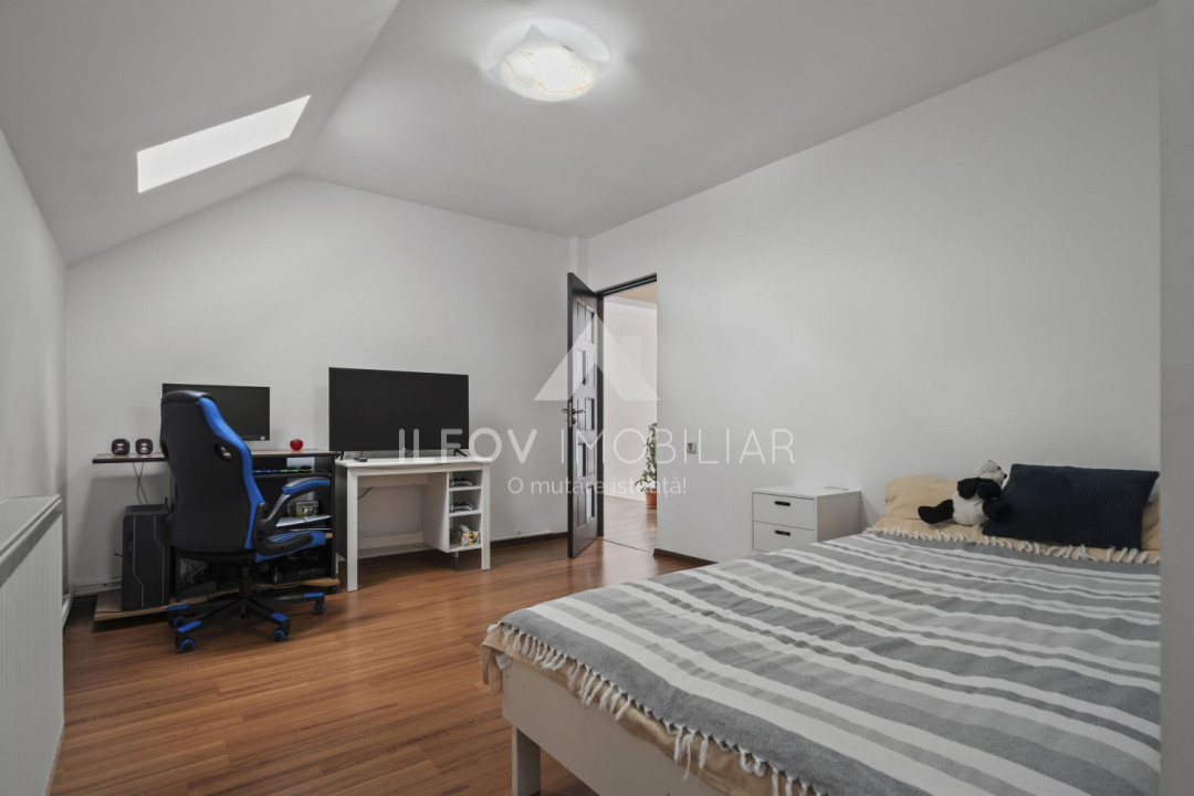 Ciolpani Casa 4 camere P+M, 150mp, teren 500m, utilități, asfalt, pomi, pădure