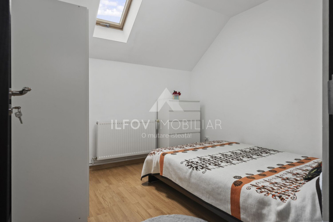 Ciolpani Casa 4 camere P+M, 150mp, teren 500m, utilități, asfalt, pomi, pădure