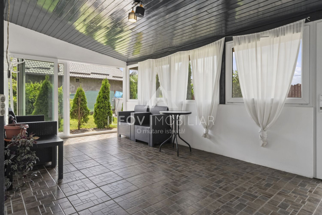 Ciolpani Casa 4 camere P+M, 150mp, teren 500m, utilități, asfalt, pomi, pădure