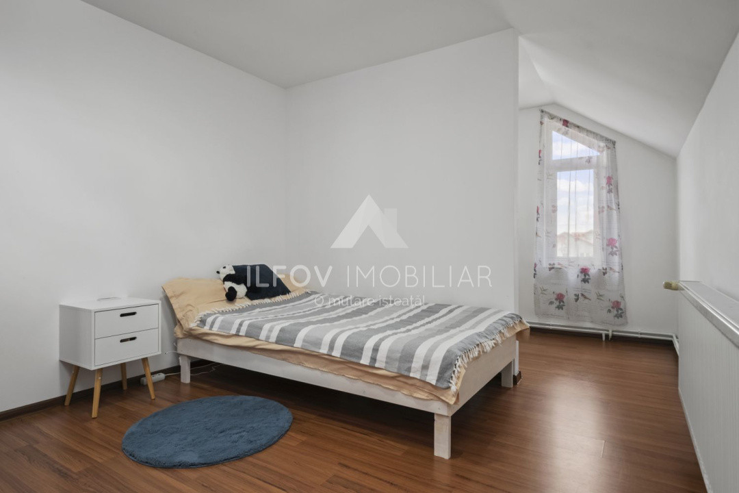 Ciolpani Casa 4 camere P+M, 150mp, teren 500m, utilități, asfalt, pomi, pădure