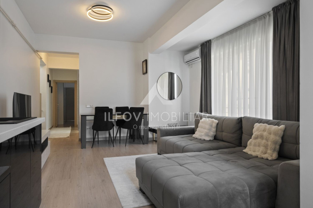 Otopeni, Central, Apartament 3 camere, 71,6mp, loc parcare, mobilat, centrală