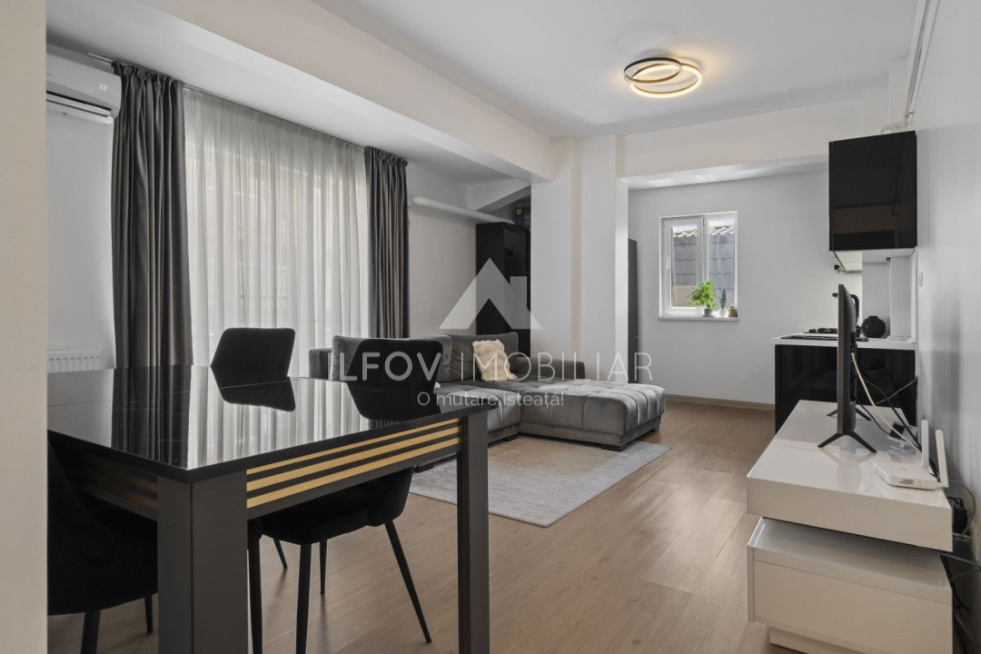 Otopeni, Central, Apartament 3 camere, 71,6mp, loc parcare, mobilat, centrală