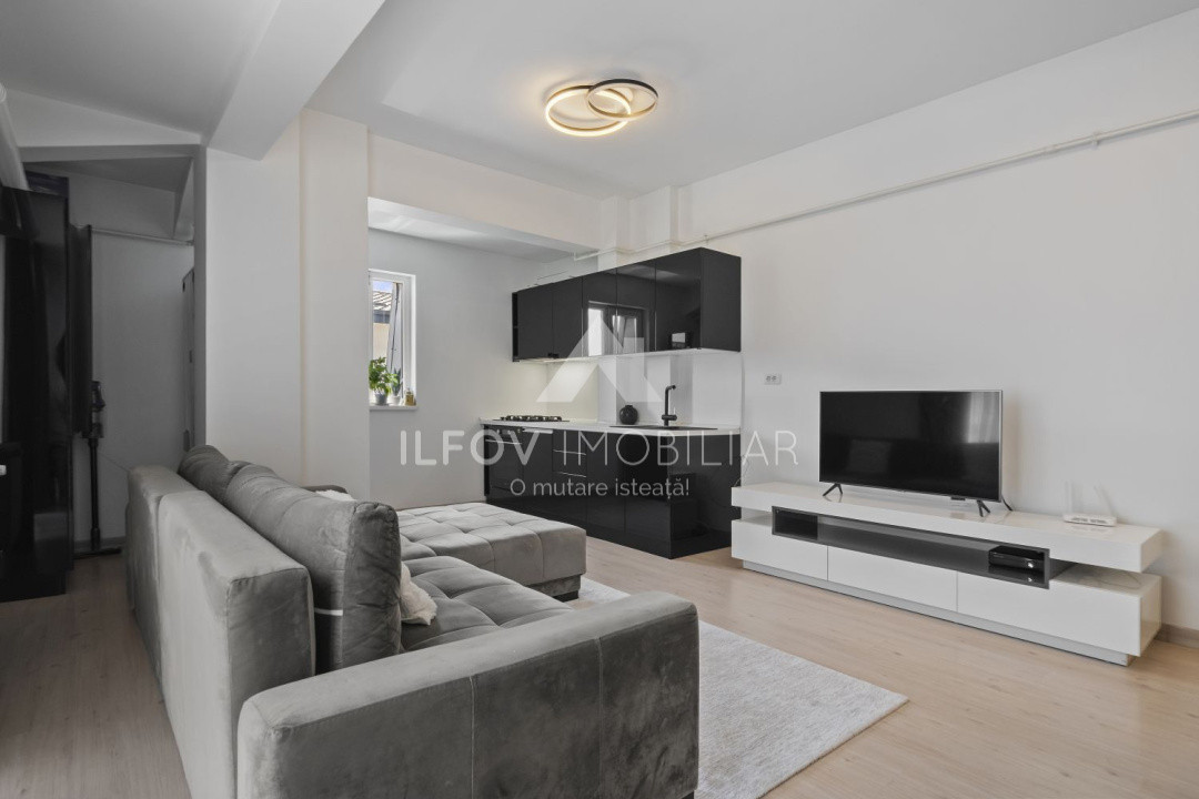 Otopeni, Central, Apartament 3 camere, 71,6mp, loc parcare, mobilat, centrală
