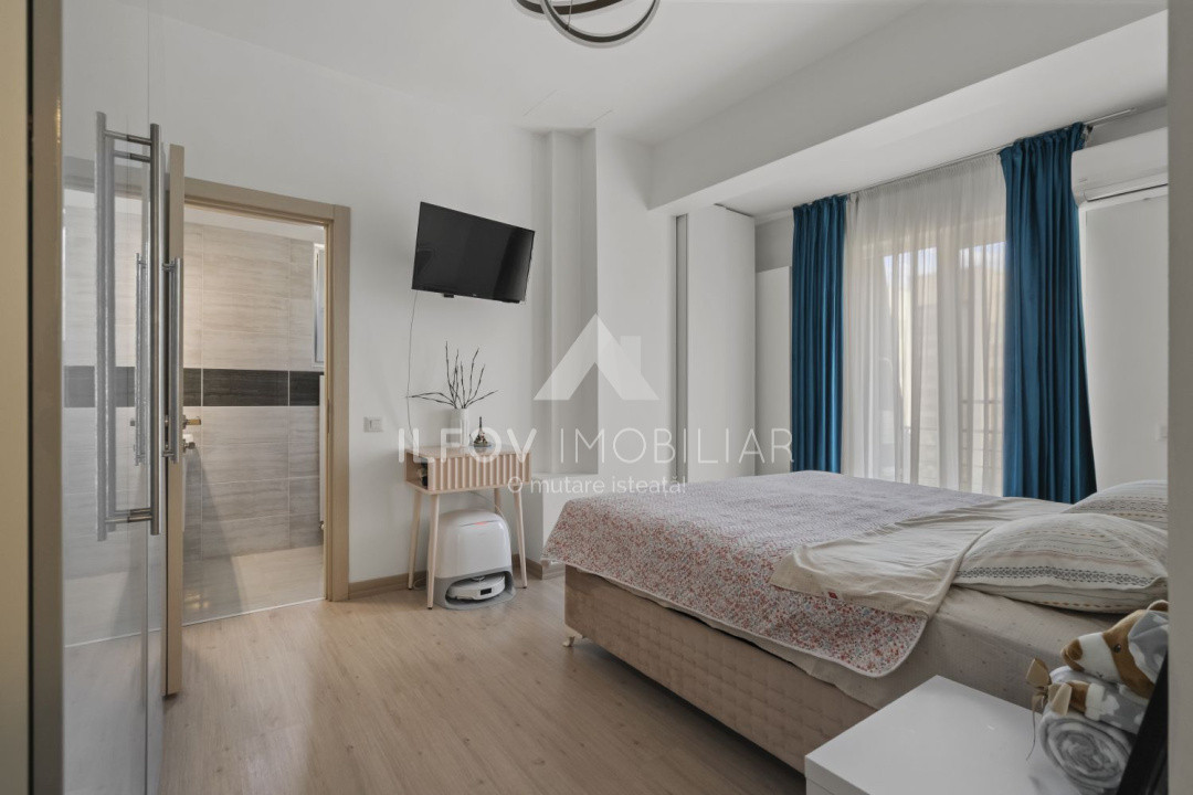 Otopeni, Central, Apartament 3 camere, 71,6mp, loc parcare, mobilat, centrală