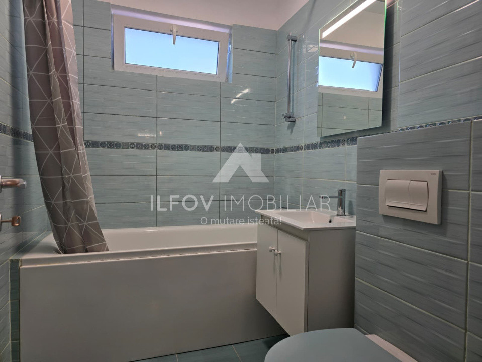 Apartament sptios Otopeni, parcul Unirii, utilat si mobilat. bloc cu lift