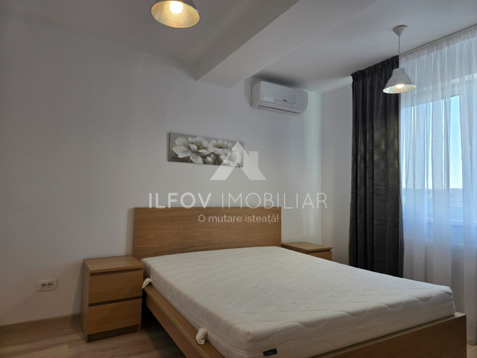 Apartament sptios Otopeni, parcul Unirii, utilat si mobilat. bloc cu lift