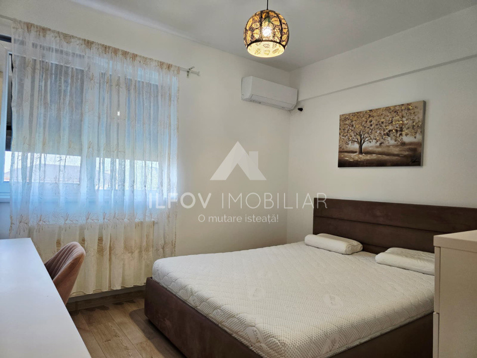 Otopeni – Parcul Unirii | 3 camere, 2 băi, mobilat, parcare, lift