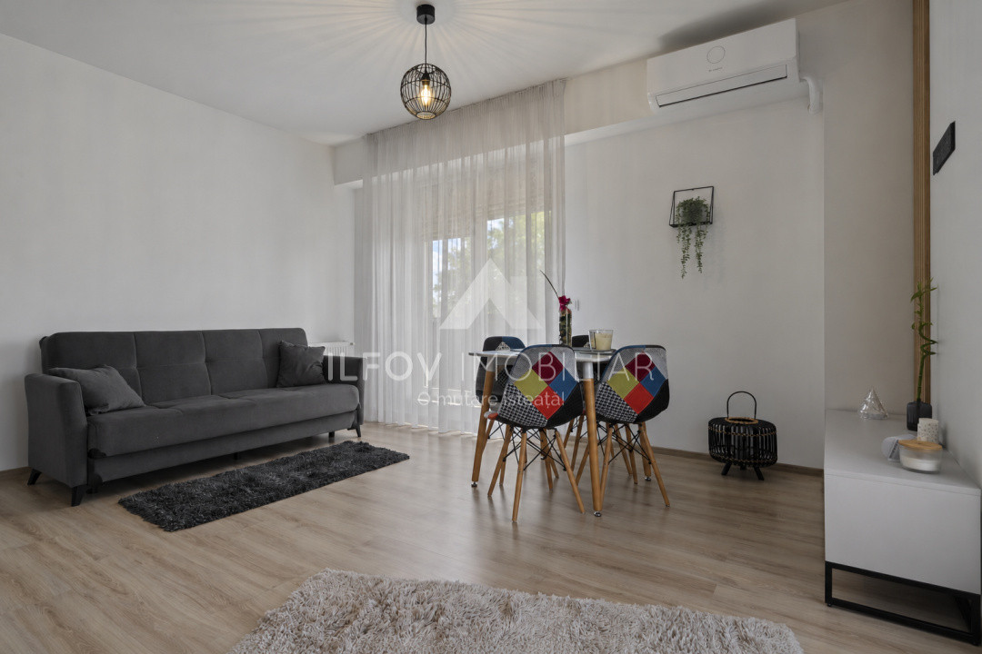 2 camere Tunari, complet mobilat, loc parcare, langa Cosmopolis