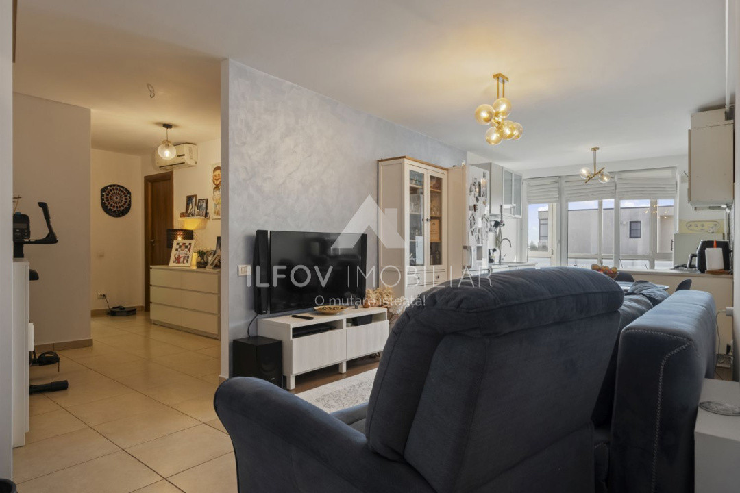 Otopeni, Central, Apartament 3 camere, 78mp, loc parcare, mobilat, centrală