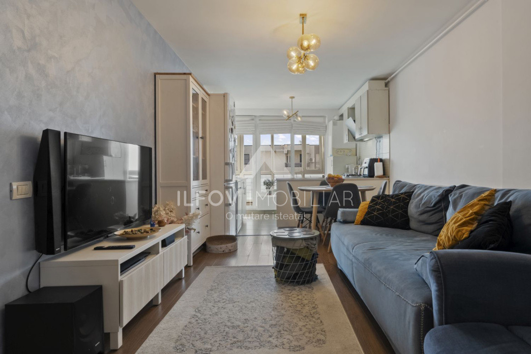 Otopeni, Central, Apartament 3 camere, 78mp, loc parcare, mobilat, centrală