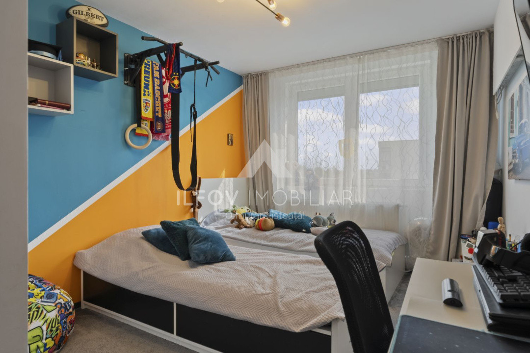 Otopeni, Central, Apartament 3 camere, 78mp, loc parcare, mobilat, centrală