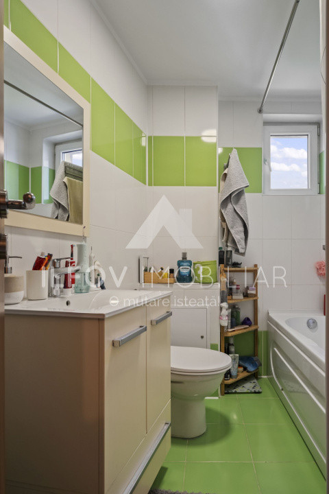 Otopeni, Central, Apartament 3 camere, 78mp, loc parcare, mobilat, centrală