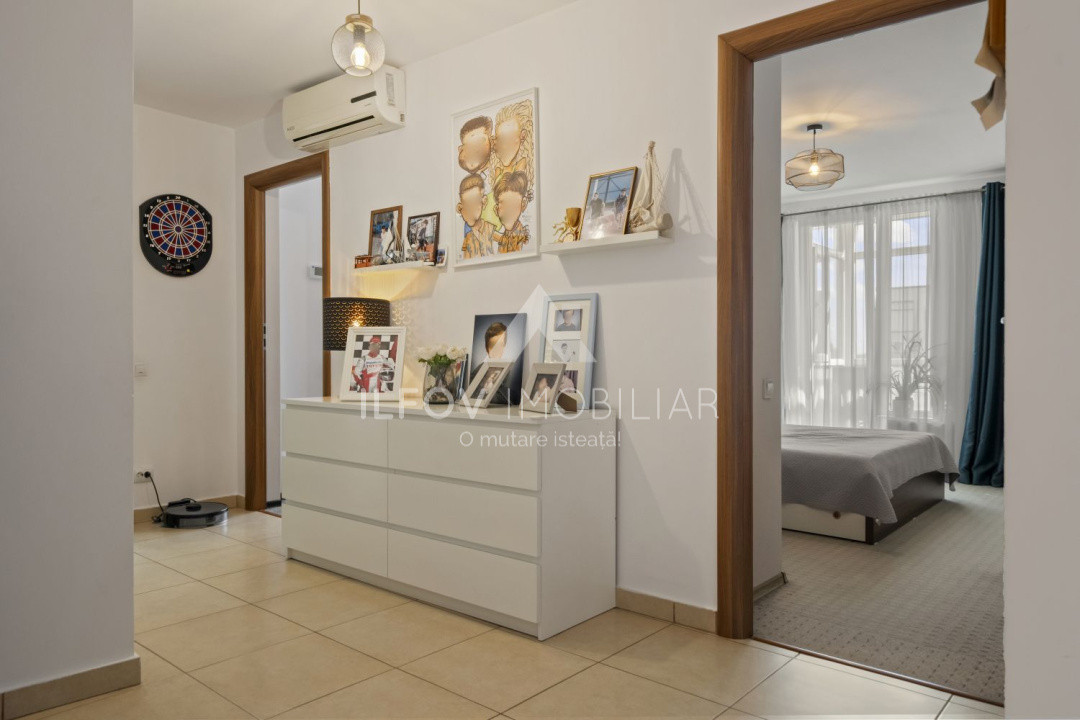 Otopeni, Central, Apartament 3 camere, 78mp, loc parcare, mobilat, centrală