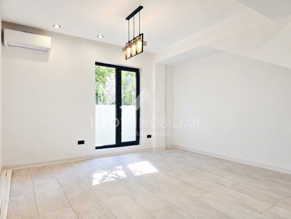Apartament 2 camere 49.50mp, grădină 50 mp, bloc boutique, parcare