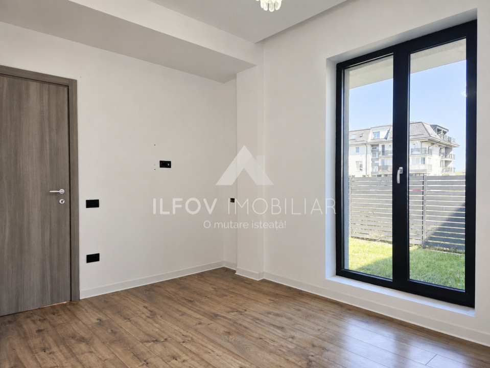 Apartament 2 camere 49.50mp, grădină 50 mp, bloc boutique, parcare