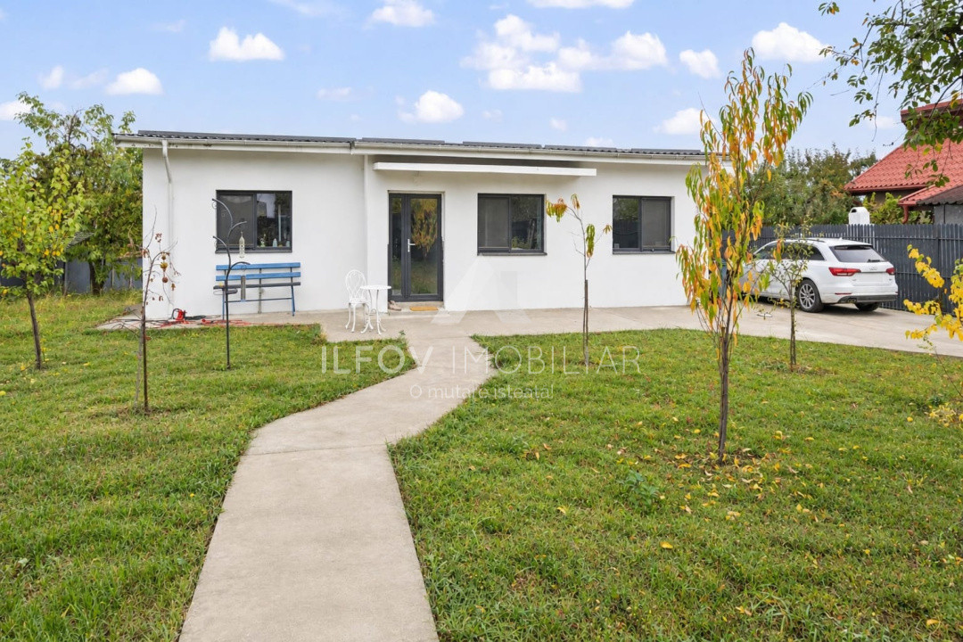 Casa pe parter Snagov 164mo, central, lot 950mp, vedere la lac