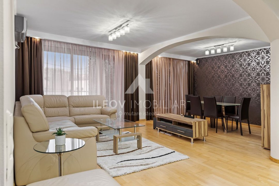 Apartament 3 cam. 115mp Otopeni central utilat si mobilat parcare boxa