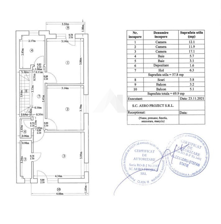 Casa duplex Otopeni 187mp teren 239mp cartier finalizat finisaje premium